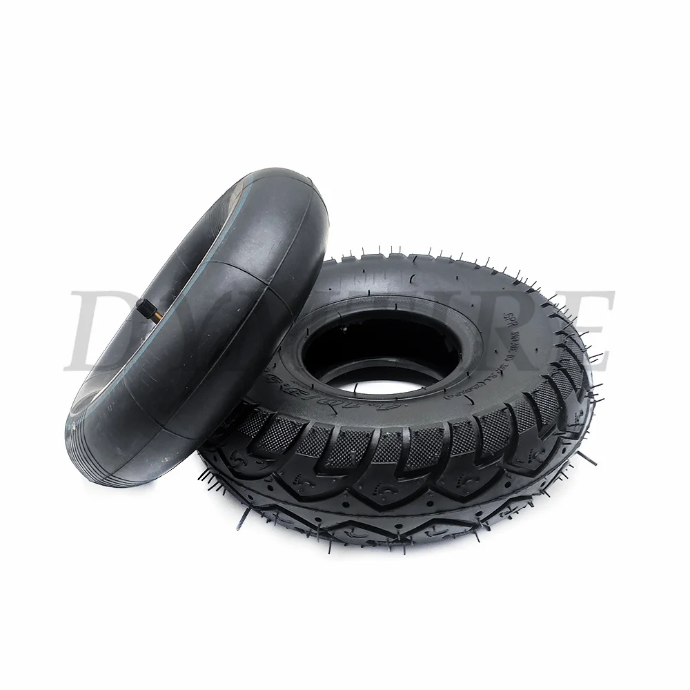 10 Inch 4.10/3.50-4 Tire Inner Tube Outer Tyre for Electric Scooters ATV Quad Go Kart 410/350-4 Inflatable Wheel Accessories