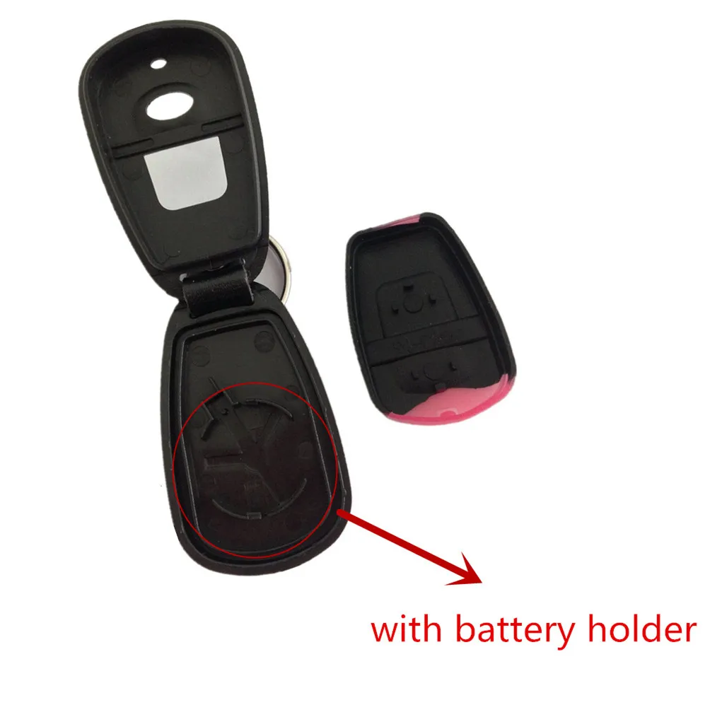 WFMJ per 2001 2002 2003 Hyundai Elantra Santa Fe con sostituzione del supporto della batteria Keylss 2 pulsanti Key Shell Case Fob