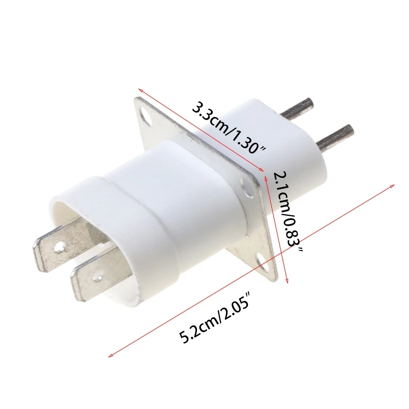 Home Electronic Microwave Oven Magnetron Filament 4 Pin Socket Converter White Dropshipping