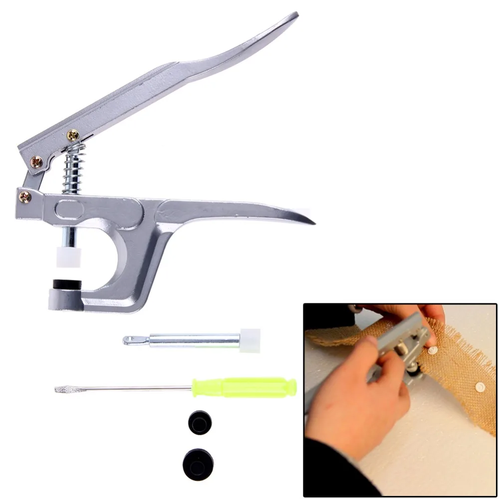 U Shape Fastener Snap Pliers KAM Button + 150 set T5 Plastic Resin Snap Button Press Stud Cloth Button Press Machine Sewing Tool