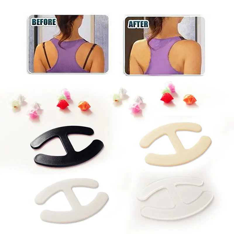 12PCS/set Women's Safty Clips Push Up Holders Buckle Adjust Bra Clasp Strap Clip