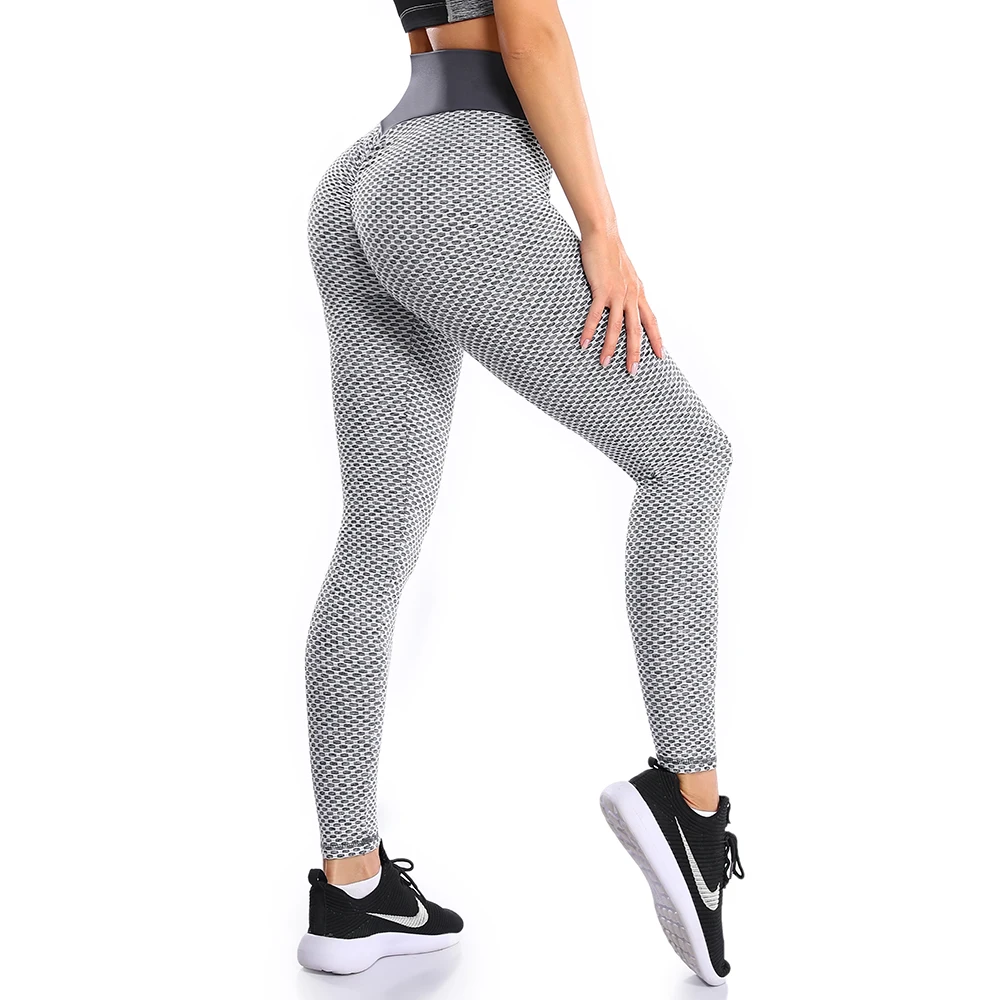 High Waist Yoga Pants Women's Ruched Butt Lifting Tummy Control Stretchy Workout Leggings Sport Women Fitness Booty Tights