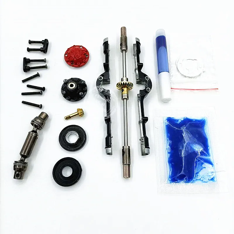 WPL D12 D16 upgrade rear axle metal parts set drive shaft wheel rear gearbox assembly modification accessories