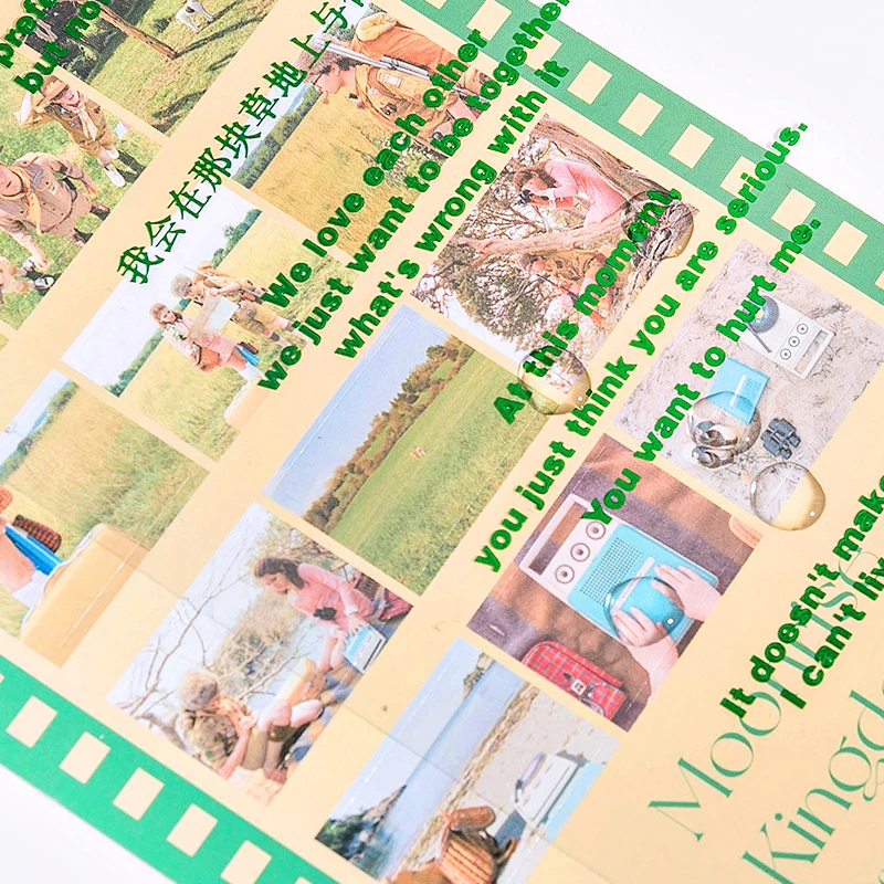 2 szt. Seria filmów naklejki księga gości materiał DIY pamiętnik album dekoracyjne naklejki papiernicze filmy proszę zadzwoń do mnie po imieniu