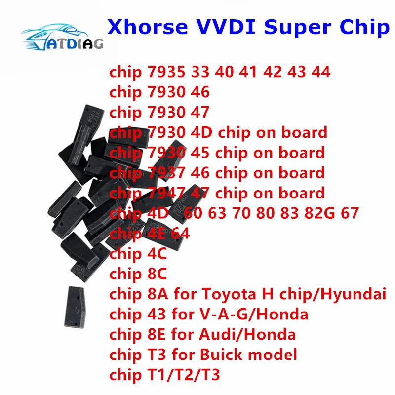 IN STOCK Xhorse VVDI Super Chip Transponder for ID46/40/43/4D/8C/8A/T3/47/41/42/45/ID46 for VVDI2 VVDI Key Tool /Mini Key Tool