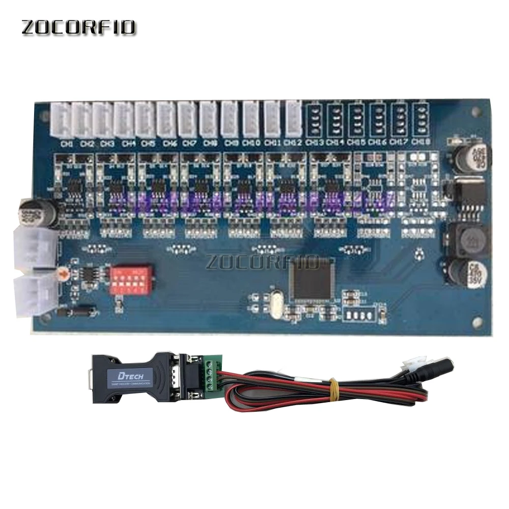 12V/24V RS485 12-channel Lock Status Detection Lattice Cabinet with Feedback Signal Take-out Cabinet Smart Bookcase Lock