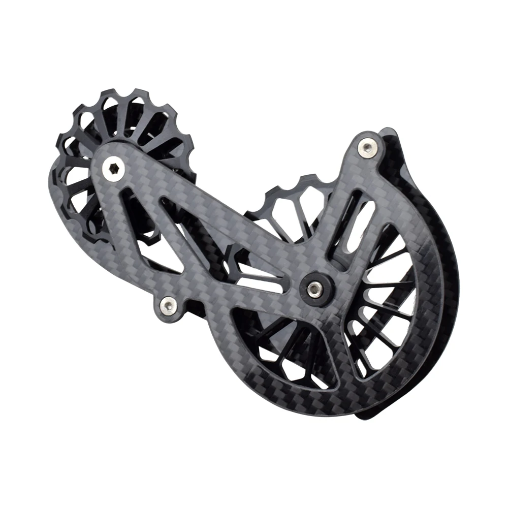 Bike Rear Derailleur Chain Guide 13/17T Ceramic Bearing Carbon Fibre MTB Mountain Road Bicycle Pulley Wheel For SRAM SHIMANO