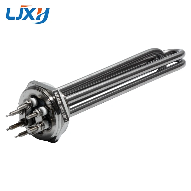 LJXH DN32 1 1/4inch  BSP Thread Electrical Heating Pipe Water Heater Immersion Element 3KW/4.5KW/6KW/9KW/12KW 220V/380V