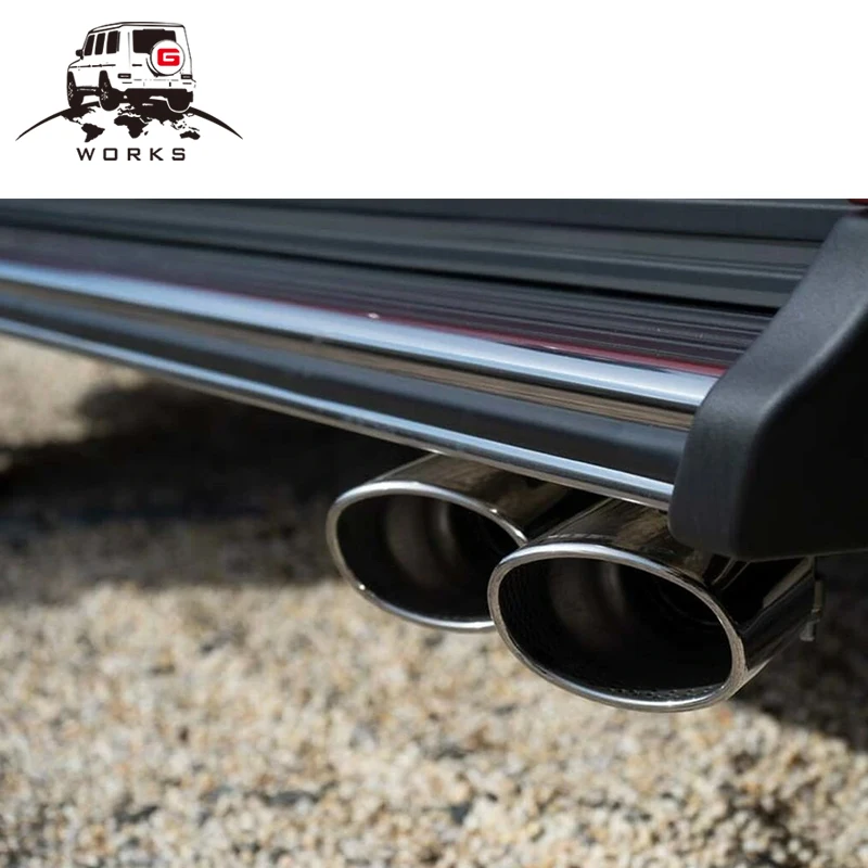 New product stainless steel G class W464 350D exhaust system with vavels