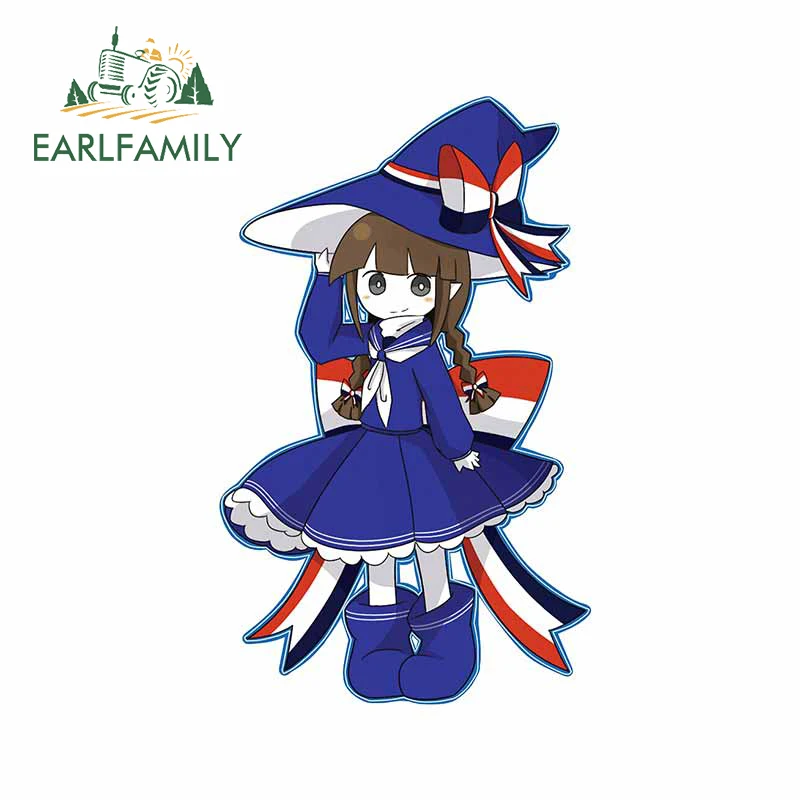 EARLFAMILY 13cm x 12.8cm for Wadanohara Vinyl Car Stickers Personality Waterproof Scratch-proof Window Trunk Decal Decoration