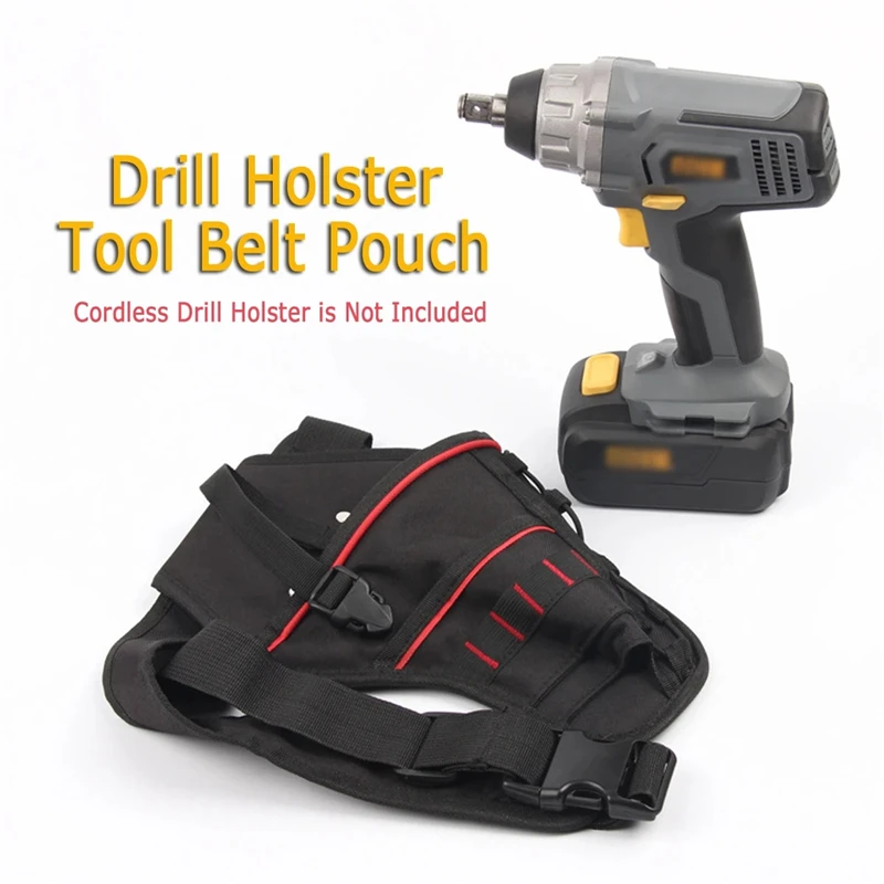 Waist Pockets Cordless Electronic Drill Holster Tool Belt Pouch Adjustable Belt Storage Bag Impact Wrench Tool Bag