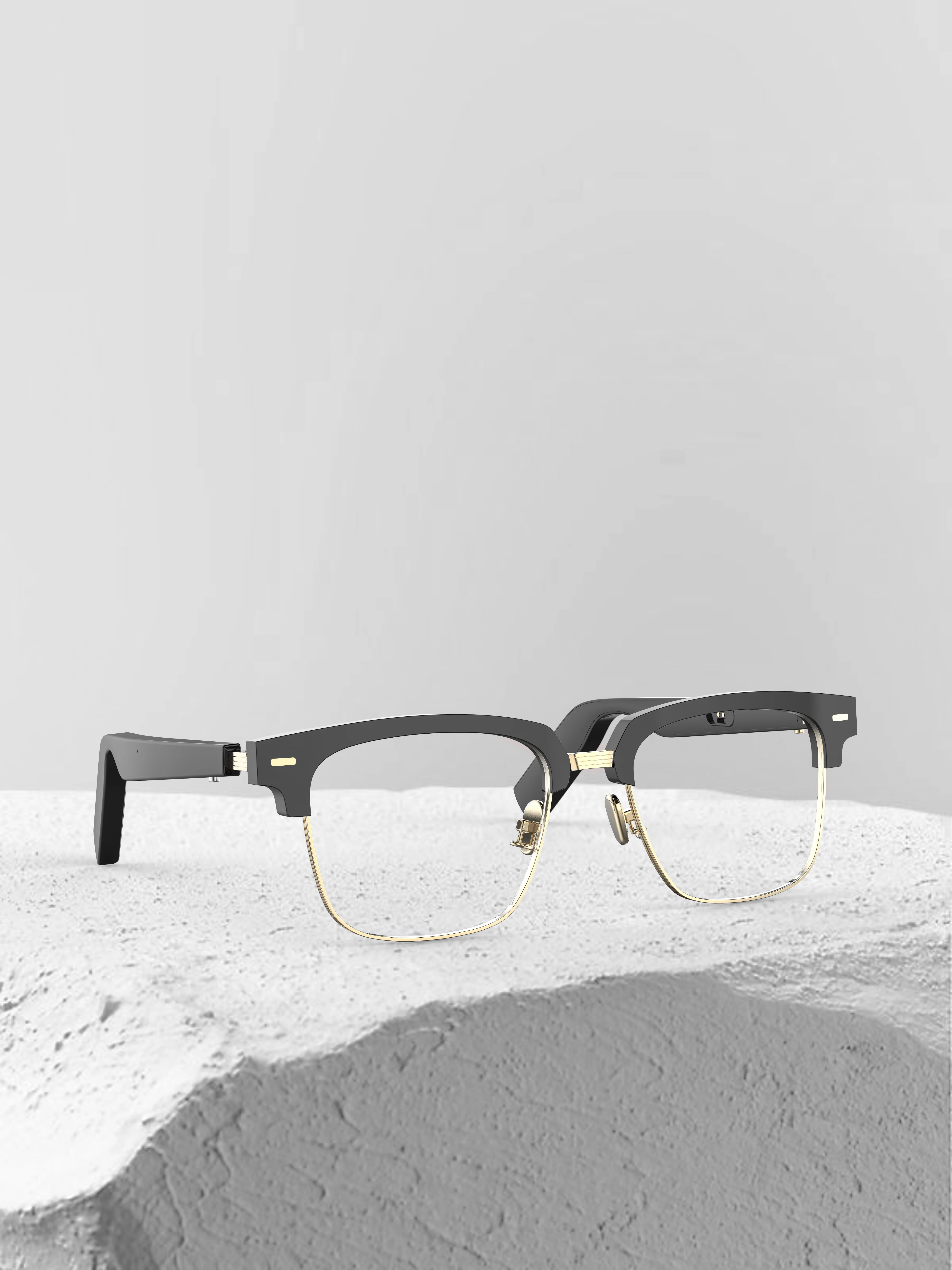 Novo h2q fones de ouvido sem fio bluetooth fone de ouvido inteligente óculos esportes anti-blu-ray fones de ouvido alto-falante de áudio óculos de orelha aberta