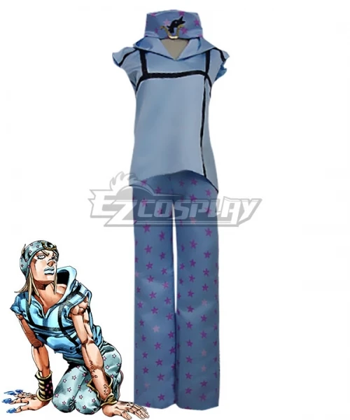 

Johnny Joestar Blue Set Party Christmas Halloween Adult Daily Suit Unisex Carnival Outfit Fancy Suit Cosplay Costume E001