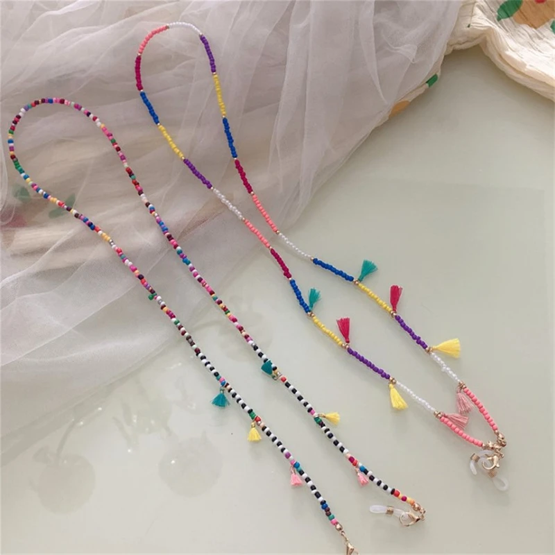 Tassel Eyeglasses Cord Eyeglass Rope Hanging Mask Lanyards Mask Chain Eye Glasses Sunglasses Beaded Chain Star Pendant Chain