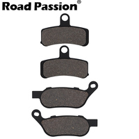 Road Passion Motorcycle Front and Rear Brake Pads for Harley Night Train FXSTB Rocker FXCW FXCWC Breakout FXSB Blackline FXS