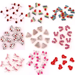 20Pcs/Lot Mix Animal Butterfly Dragonfly Floating Charms Red Wine Pendant For Living Locket Necklaces Jewelry Making