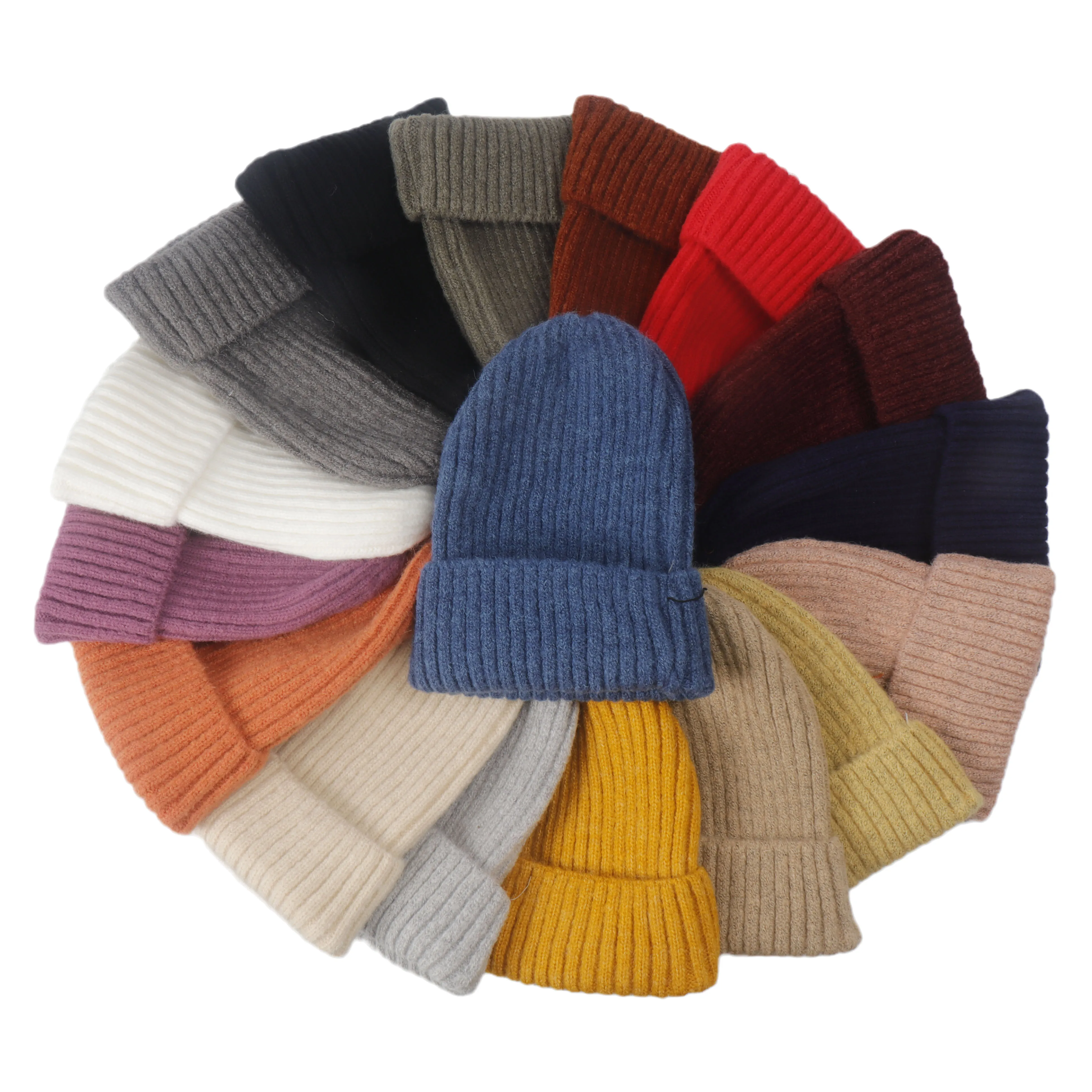 Beanie Cap Knitted Hat Female Autumn Warm Winter Korean The Wild Fresh Casual Sweet Cute Winter Tide Ins Knitted Cold Hat