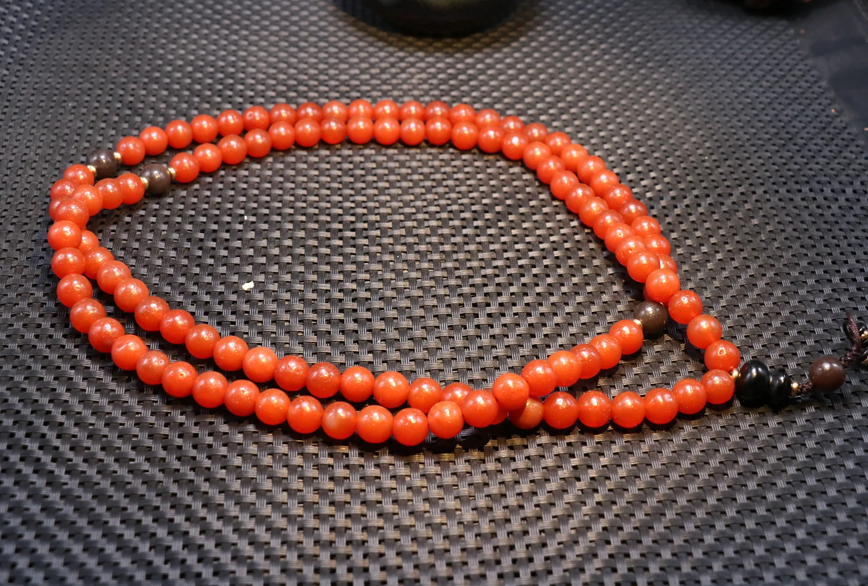 5A+ energy&royal Tibetan Old Red Agate Prayer Bead 108 PCS Lama necklace From LKbrother Sauces Top Quality