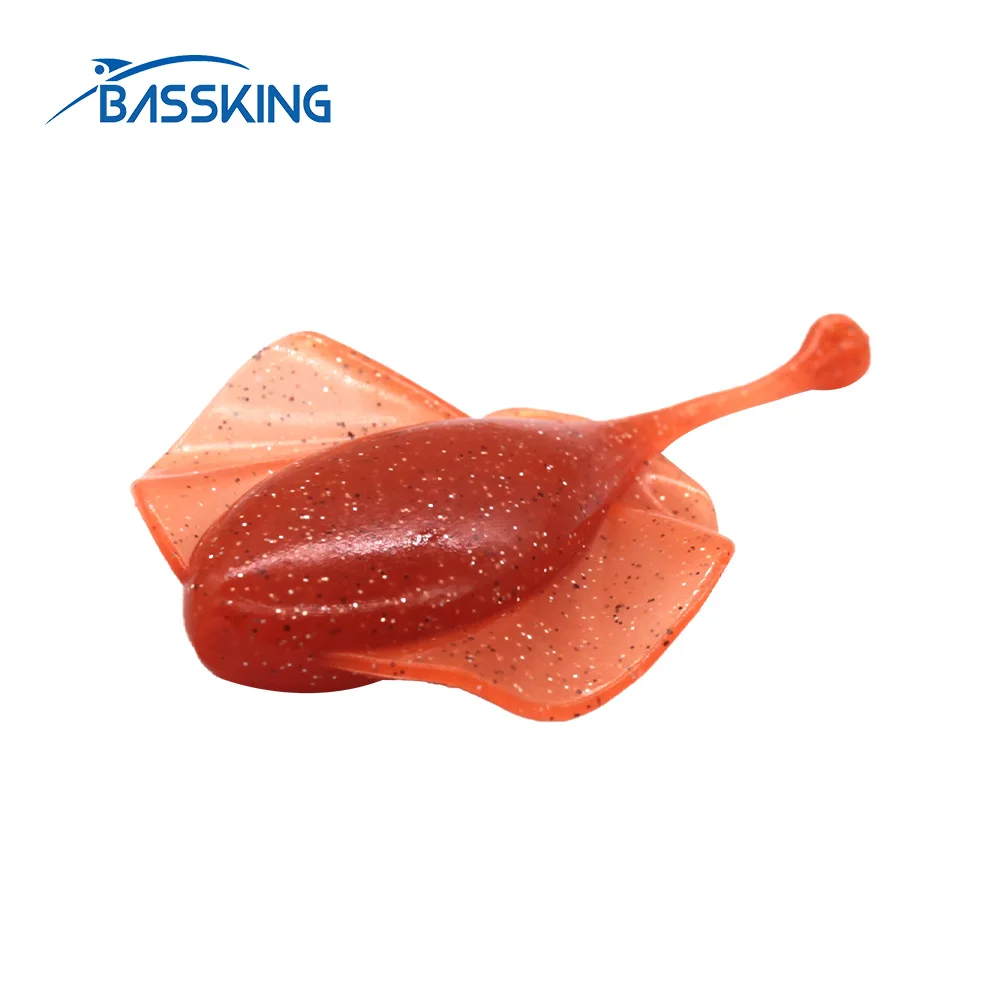 BASSKING Fishing Soft Lures Silicone Bait Wobblers 48mm 75mm Quality Lures Shad Artificial Swimbait for Bass Carp Tackle Leurre