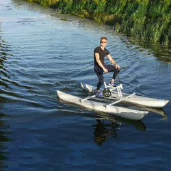 Bezcłowy przenośny rower wodny kajak nadmuchiwany łódź Sport morze pedał woda rower dla wody Sport jacht dla parku wodnego