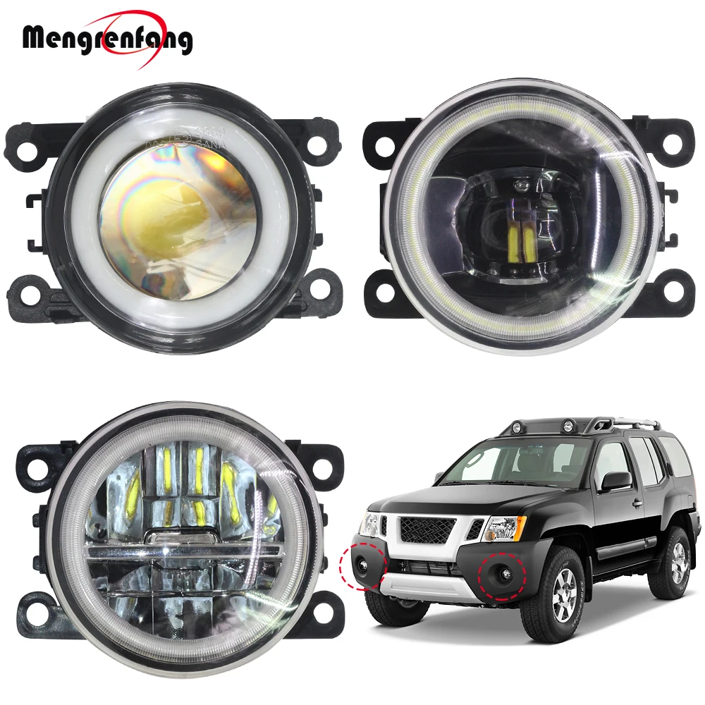 2 Pieces Car Styling H11 Fog light LED Halo Ring Angel Eye DRL Daytime Running Lamp 12V For Nissan Xterra N50 2005-2015