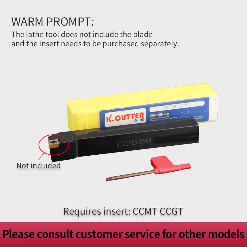 External Turning Tool 95 Degrees Holder End Face CCMT Carbide Inserts Lathe CNC Cutting Tools Set SCLCR/L 1616 2020 2525