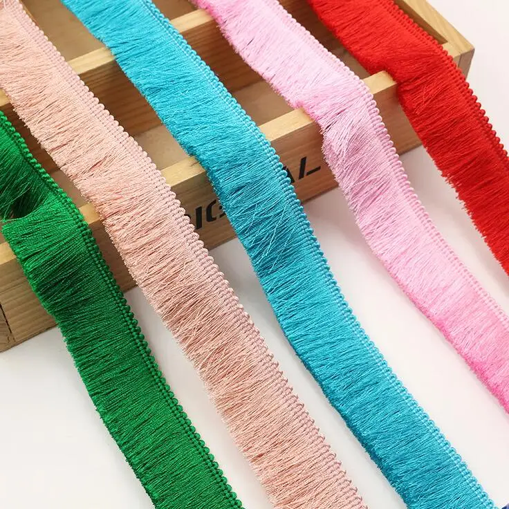 10yard Cheap Thicken Tassel Trims Polyester Curtain/Pillow Trim Earring/Bag Decorative Lace Fringe Sewing 2.8cm Wide