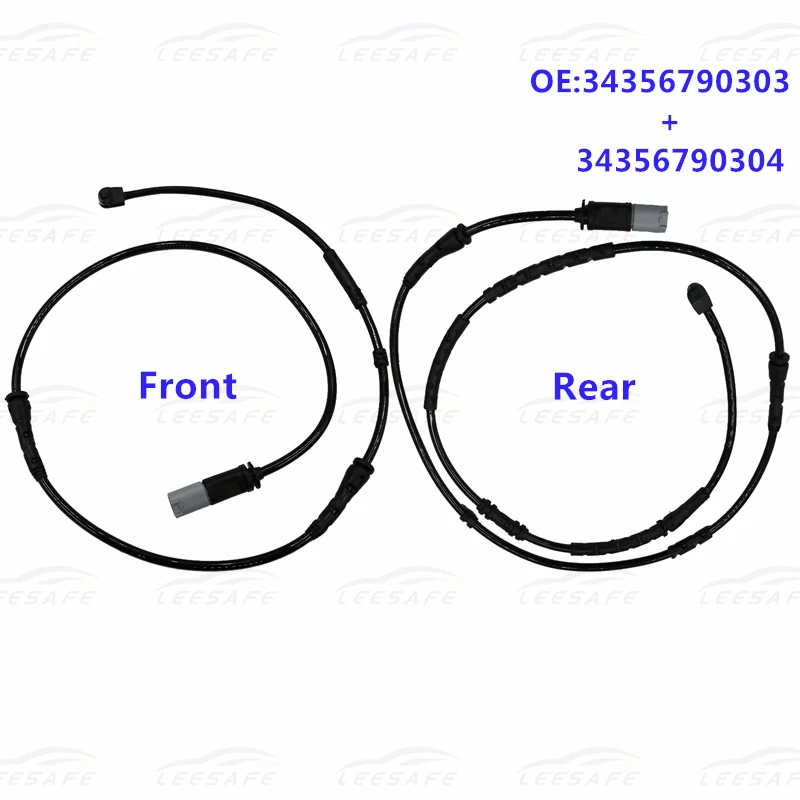 Front+ Rear Brake Pad Wear Sensor Set for BMW X3 F25 X4 F26 Auto Car Accessory Brake Lines OEM NO 34356790303+34356790304