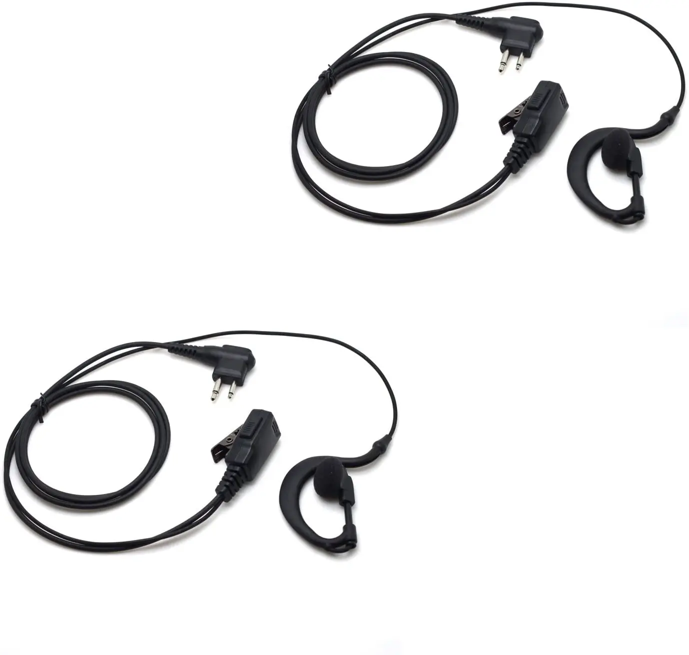 

Kymate 2pin PTT Earphone Earpiece headest For MOTOROLA CP040 EP450 CLS1110 GP300 NTN446 (2 PACKS)