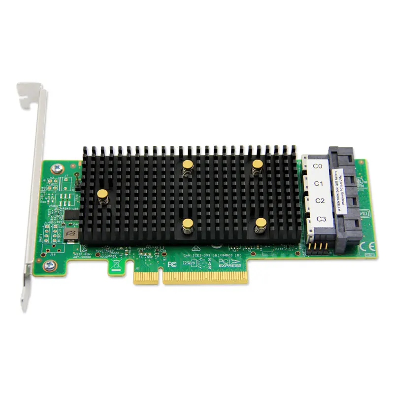 Broadcom-tri-mode Host Bus Adapter Hba 940016i Sas3416 055000800 Sff8643 12 gb s Sas Sata Nvme Novo com Garantia de Anos
