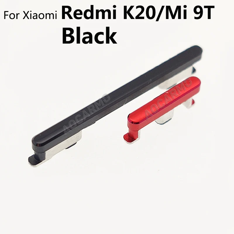 Aocarmo For Xiaomi Redmi K20 / Mi 9T / For Redmi K30 Power On Off Buttons Volume Up Down Switch Side Key Replacement Part