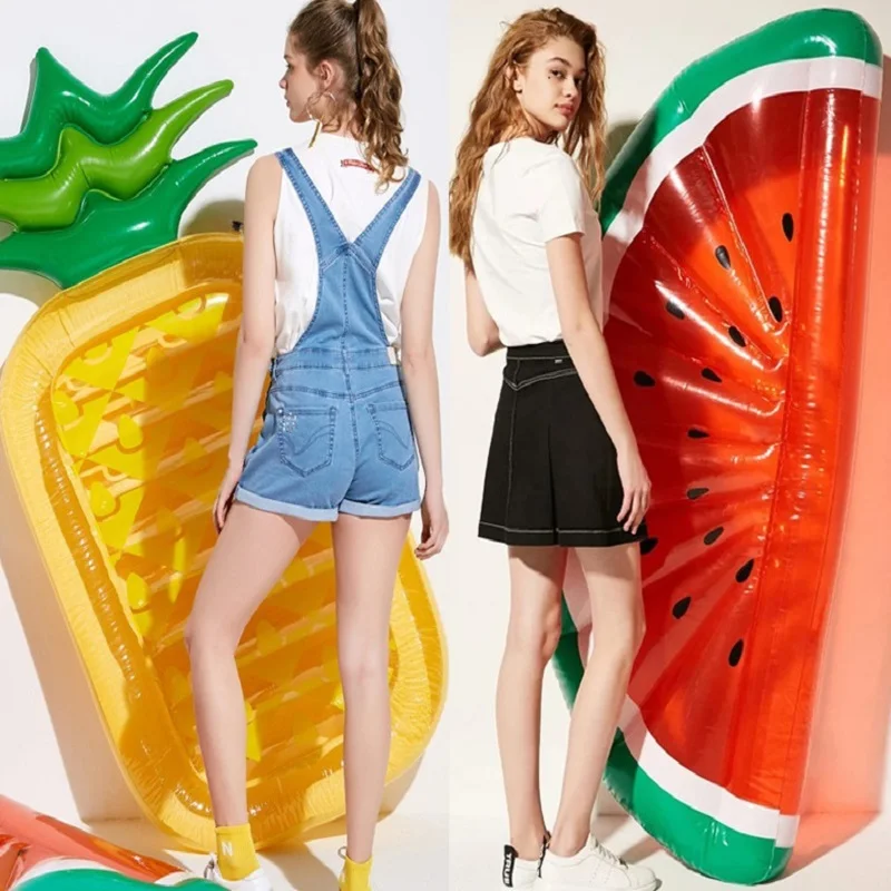 مرتبة حمام سباحة عملاقة قابلة للنفخ ، ألعاب مائية ، بطيخ ، أناناس ، صبار ، عوامة فواكه ، مرتبة هوائية