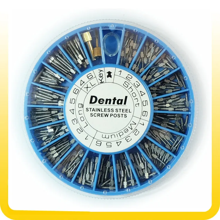 Dental Stainless Steel Screw Post Gold Plated Screw Post 120pcs Dental Materials For Dentist Tool Dentistry