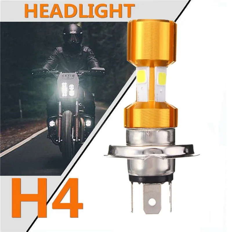 

New High Quality H4 18W LED 3 COB Motorcycle Headlight Bulb 2000LM 6000K Hi/Lo Beam Light White Light Motorcycle Accessories