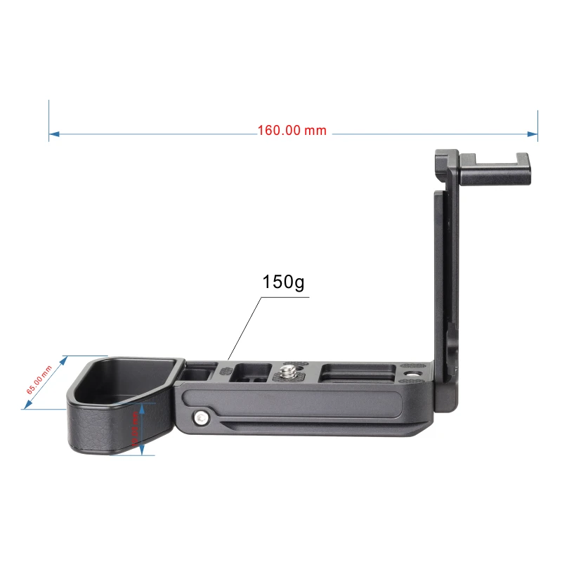 WEPOTO ILCE-A9M2/A7RM4A/A7R4 Metal Quick Release Base Bracket Hand Grip ใช้งานร่วมกับ Sony ILCE-A9M2/A7RM4A/a7R4
