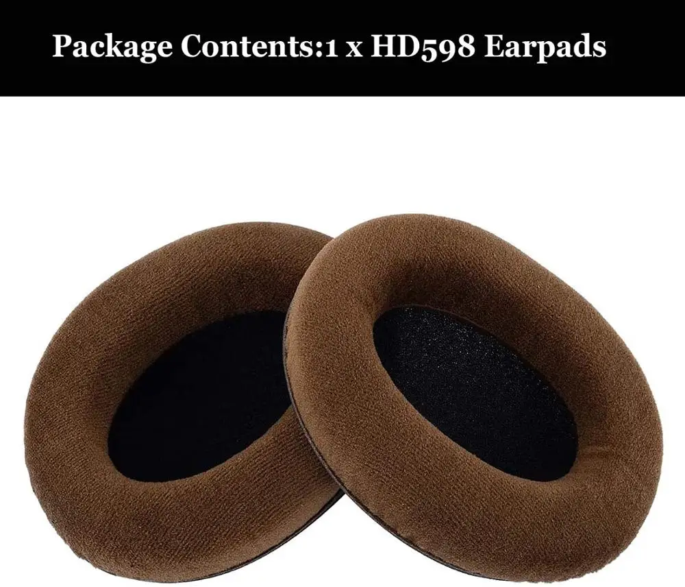 Almohadillas de repuesto para los oídos HD598, Kit de almohadillas para los oídos, piezas de cubierta compatibles con Sennheiser HD 599, auriculares con espalda abierta