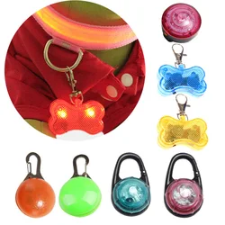 LED Pet Dog Collar Pendant Night Safety Pendant Pet Luminous Night Light Collar Pedant Pet Dogs Supplies Dog Collar Pendant