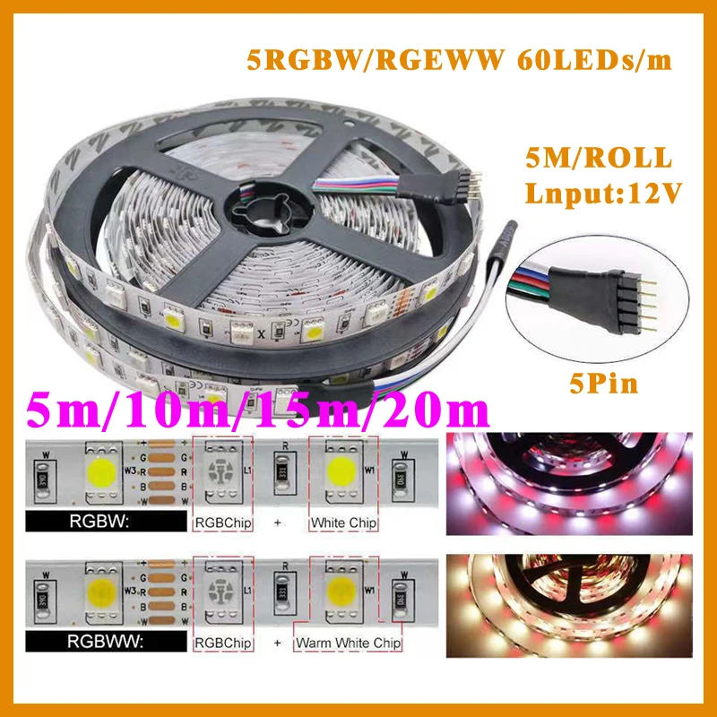 Smart Interaction 5050 Led Strip Rgbw Rgbww Controller Wi Fi Dc12v Power Supply Interior Decoration Living Room Bedroom Set DEC