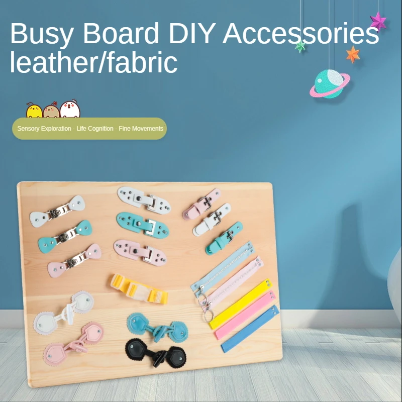 Busy Board DIY Accessories Components Zipper Release Buckle Basic Life Skills Learning Montessori Early Education Toys