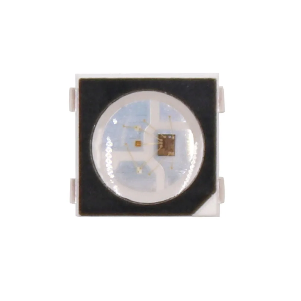 Ws2812b ws2812 rgb led chip 5050smd ws2812 individualmente endereçável chip pixéis dc5v preto/branco pcb