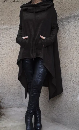 Imagen 2 del producto Tendencias de la moda Nueva sudadera larga europea y N de color puro