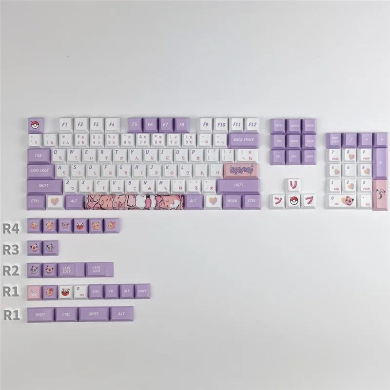 

Keycaps Cherry Profile PBT Dye Sublimation 108key Keycap Set Standard ANSI Layout for Cherry Mx Gateron Kailh Switch Mechanical