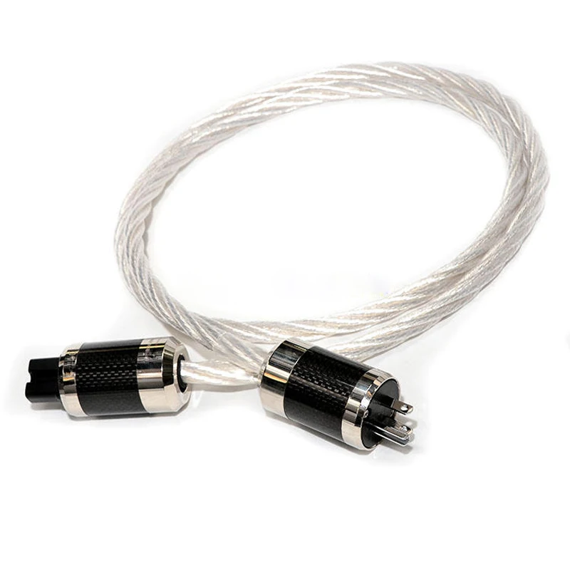 

6N OCC Silver Plated US /EU version HiFi AC Power cable for CD amplifter