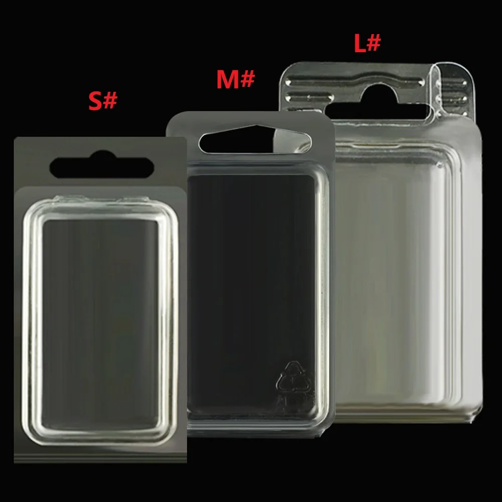 5pcs/lot Thicken PVC Transparent Plastic Shell Box Suitable For Fishing  Hook / Plumb / Soft bait supplies Tackle Accessories