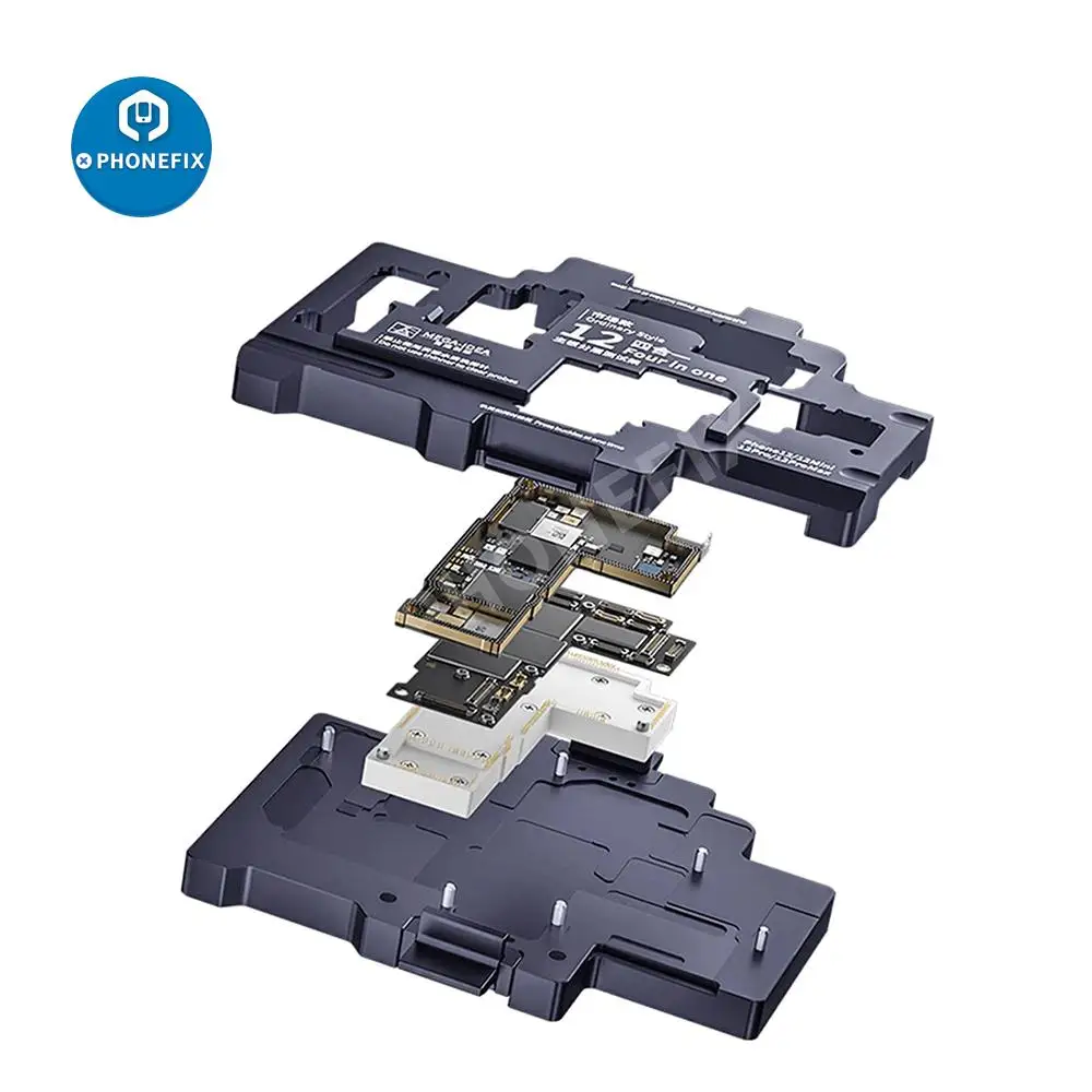 Qianli ISocket 4-in-1 Mega-iDea Motherboard Layered Testing Frame for IPhone 12/12Mini/12Pro/12ProMax Testing Repair Fixture