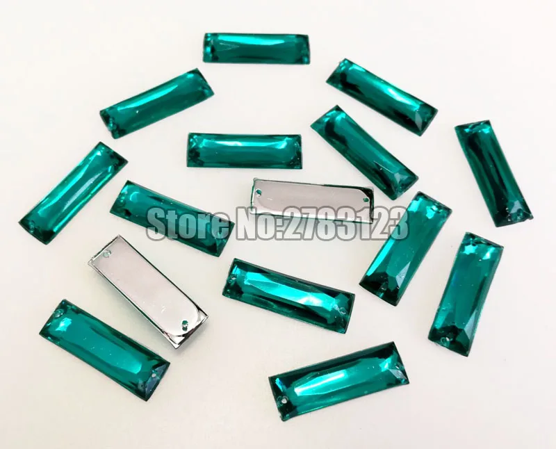 Big Bag Groothandel 8x24mm7x21mm5x15mm5x10mm Rechte Strip Shape Acryl Plaksteen Naaien Strass Diy Kleding Ambachten