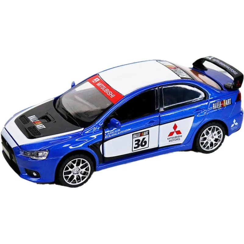 1:32 Mitsubishi Lancer Evolution GT3 Metal Alloy Diecast Car Model Miniature Model With Sound Light Model For Children Car