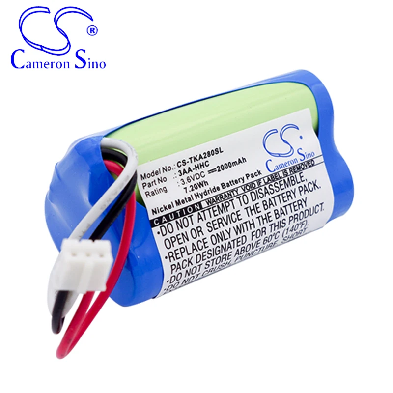 CameronSino Battery for TDK Life on Record A28 Life on Record A28 Trek Flex fits TDK 3AA-HHC Speaker Battery 2000mAh 3.60V Ni-MH