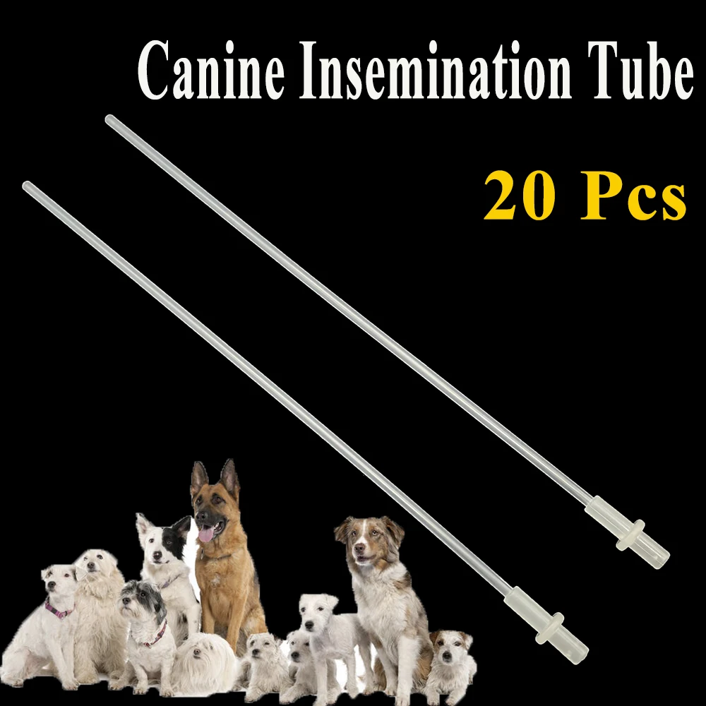 20 pz monouso seme iniezione pecora capra canino clinica tubo cane inseminazione artificiale tubo catetere plastica uso veterinario