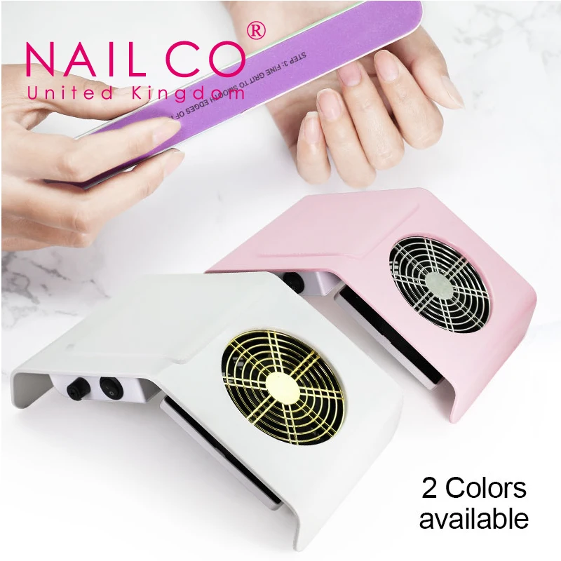 NAILCO Trắng Hồng Móng Tay Hút Bụi Móng Tay Quạt Hút Móng Bụi Hút Máy Móng Cho Móng Tay Salon Dụng Cụ